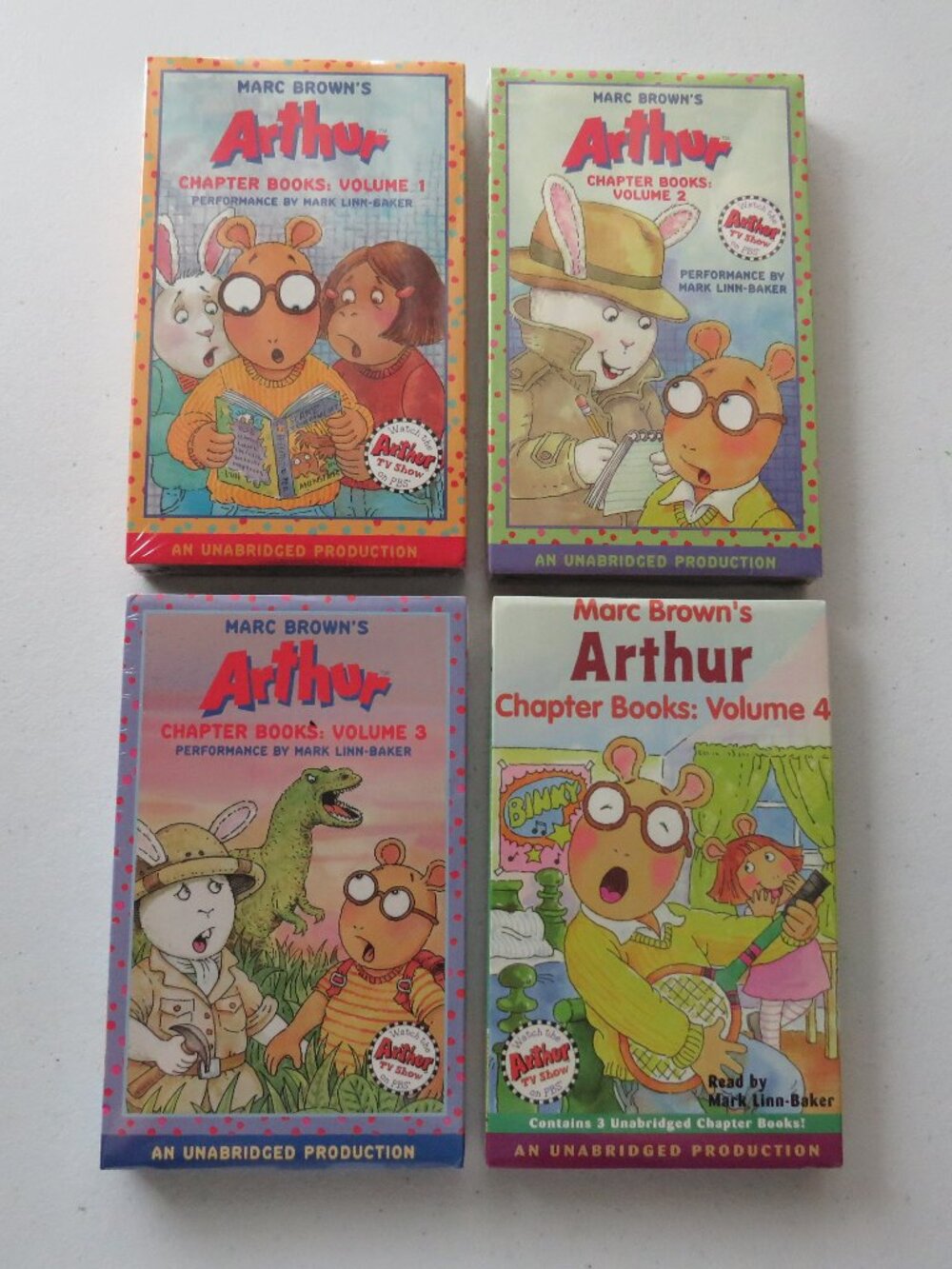 Arthur Chapter Books, Volume 1, 2, 3, 4 Marc Brown An Unabridged Production New